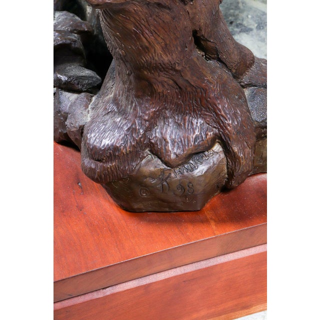 Metal Mid 20th Century Kelly Farrell Bronze Fountain "Eve" For Sale - Image 7 of 7