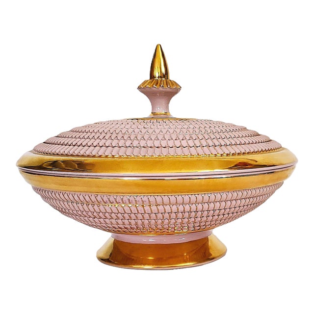 Bowl or Candy Dish 1960s Italy Pink For Sale