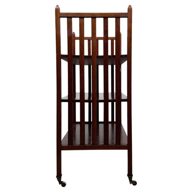 2000 - 2009 Early 20th Century Antique English Mahogany Bookcase For Sale - Image 5 of 9