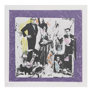 1970s "Justine and the Victorian Punks Warhol" Lithograph by Colette Justine For Sale
