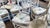 Vintage Painted French Country Sheaf-Back Dining Chairs With Rush Seats - Set of 8 For Sale - Image 11 of 14