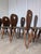 Brutalist Vintage Brutalist Rustic Farmhouse Wooden Dining Chair, 1970s, Set of 8 For Sale - Image 3 of 18