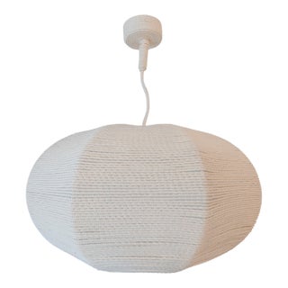 Custom Hanging Light Fixture Cotton Rope Pumpkin Shape For Sale