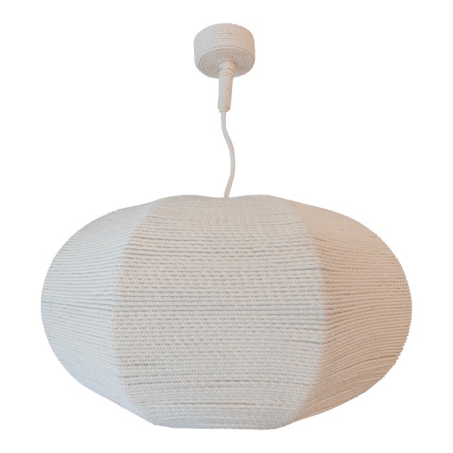 Custom Hanging Light Fixture Cotton Rope Pumpkin Shape For Sale