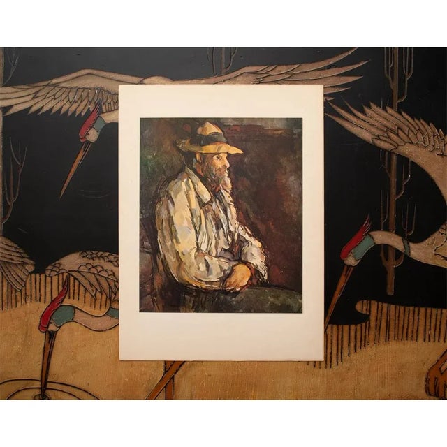 1940s 1940s After Paul Cezanne "Portrait of Vallier" First Edition Vintage Swiss Lithograph For Sale - Image 5 of 8