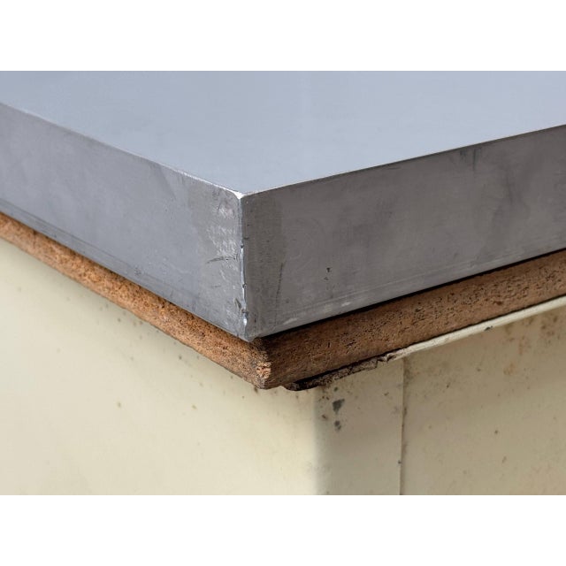 Industrial Sideboard with Stainless Steel Top, 1950s For Sale - Image 13 of 16