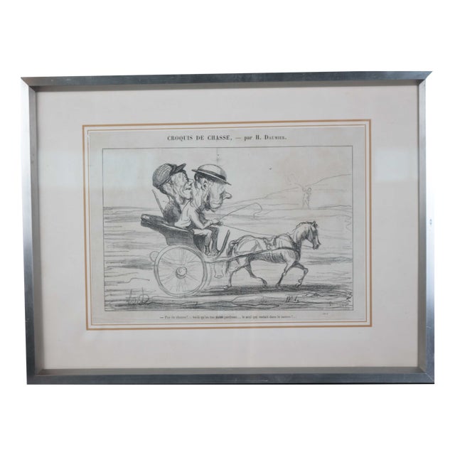 Honoré Daumier, from Croquis de Chasse, 1800s, Lithograph For Sale