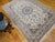 Vintage Exceptionally Fine Persian Nain Habibian Area Rug, Hand-Knotted Wool & Silk, Floral Pattern, 7x10, Ivory & Blue For Sale - Image 4 of 16