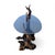 Vintage Organic Modern Driftwood Side Table With Acrylic Top, Mid-Century For Sale - Image 12 of 18