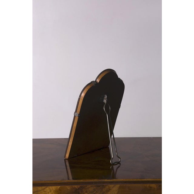 Gray Vintage Art Deco Italian Table Mirror, 1930 For Sale - Image 8 of 10