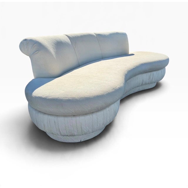 Postmodern Sculptural Curved Kidney Cloud Sofas – Pair of 2 For Sale - Image 4 of 10
