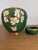 Chinese Vintage Chinese Green Cloisonné Prunus Blossom Lidded Ginger Jar For Sale - Image 3 of 6