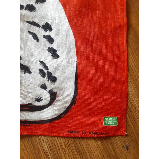 1980s Unused Vintage Irish Pure Linen "Dalmations Ulster" Fabric Art For Sale In Atlanta - Image 6 of 10