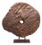 Vintage Wooden Cart Wheel on Iron Stand, 1940s For Sale