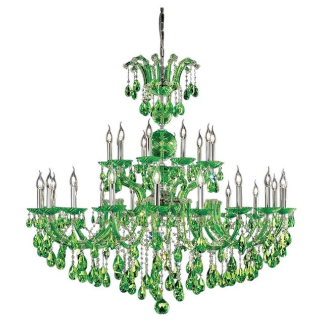 Maria Theresa 30 Lights Chandelier in Colored Artisan Crystal by Aggiolight For Sale - Image 10 of 10