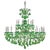 Maria Theresa 30 Lights Chandelier in Colored Artisan Crystal by Aggiolight For Sale - Image 10 of 10