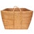 Wood Artifacts Saboga Home Everything Basket with Hoop Handles in White Wash - 25" For Sale - Image 7 of 13