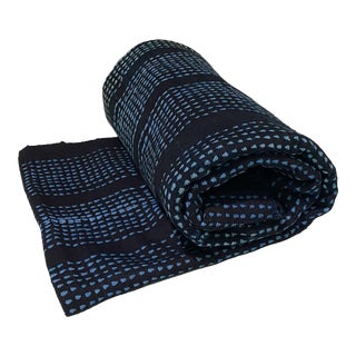 Fine Indigo Cloth - Mossi Tribe Burkina Faso 60" H by 40" W For Sale