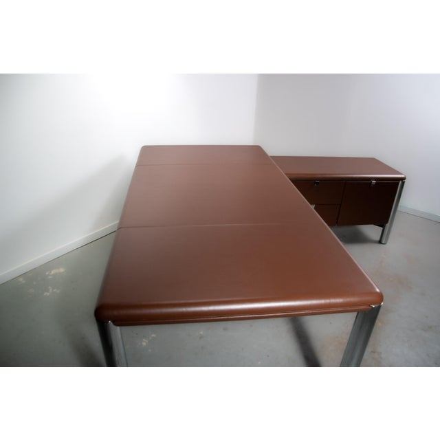 No. 3055D Table Desk and No. 3076 Credenza from KnollStudio, 1988 For Sale - Image 18 of 18