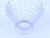Transparent Vintage Geometric Diamond Relief Patterns Crystal Bowl For Sale - Image 8 of 8