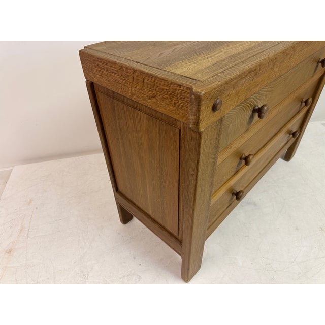 Brutalist Oak Chest of Drawers, 1970s For Sale - Image 13 of 14