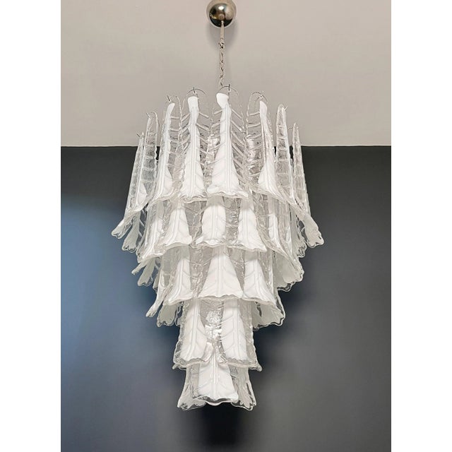 Vintage Italian Murano Chandelier in the style of Mazzega, 1990s For Sale - Image 14 of 18