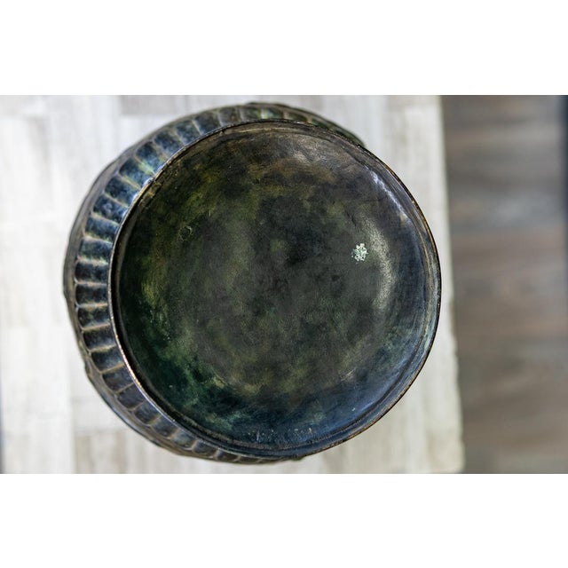Hand-Forged Bronze Vase | Etruscan Revival For Sale - Image 13 of 17