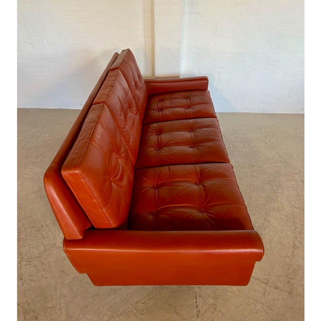 Danish 3-Seater Sofa in Cognac Leather and Chrome by Svend Skipper, 1960s For Sale - Image 15 of 18