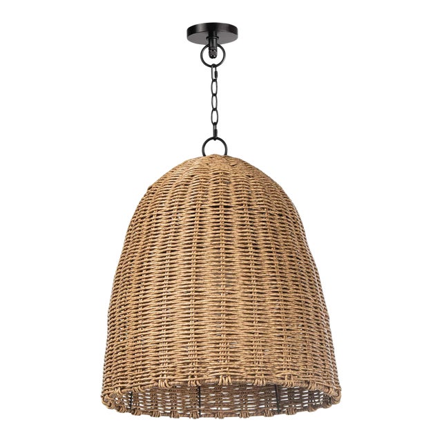 Regina Andrew Beehive Outdoor Pendant, Weathered Natural, Small For Sale