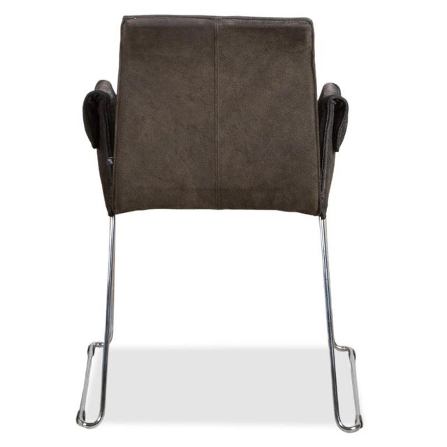 Mexico Chairs in Black Leather and Chrome from KFF For Sale - Image 13 of 16