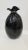 Large Art Glass Vase by Pilgrim Glass. This blown glass piece has "uneven folds" to resemble a fabric satchel, tied with a...