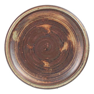 Low Stoneware Bowl with Concentric Pattern by Carl Halier for Royal Copenhagen, 1960s For Sale