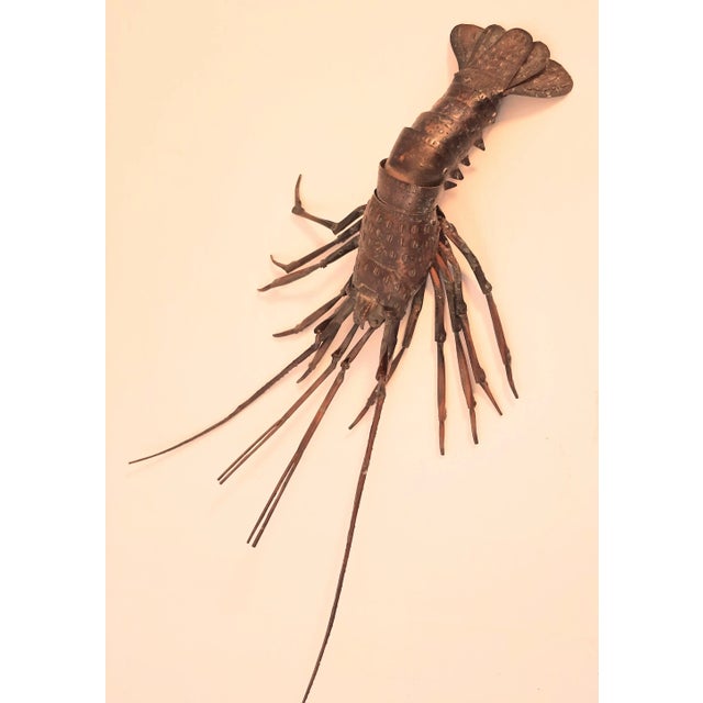Bronze Edo Okimono Bronze Reticulated Rock Lobsters Signed For Sale - Image 8 of 13