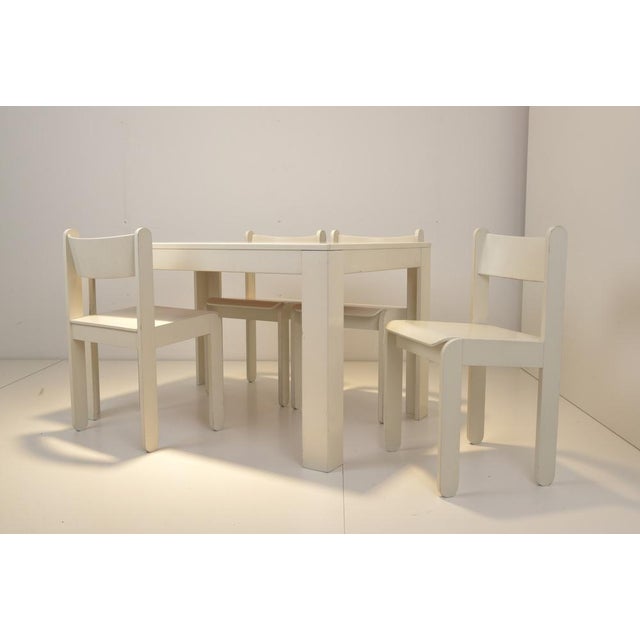 Dining Table and Chairs in the style of Asko, Set of 5 For Sale - Image 14 of 15