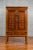Brown Chinese Antique Two-Toned Cabinet with Inlaid Calligraphy Motifs and Drawers For Sale - Image 8 of 13