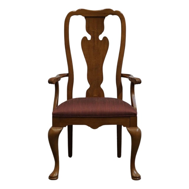 Thomasville Furniture Fisher Park Collection Splat Back Dining Arm Chair 21621-811-812 For Sale