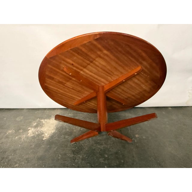 Round Teak Coffee Table, 1960s For Sale - Image 3 of 6