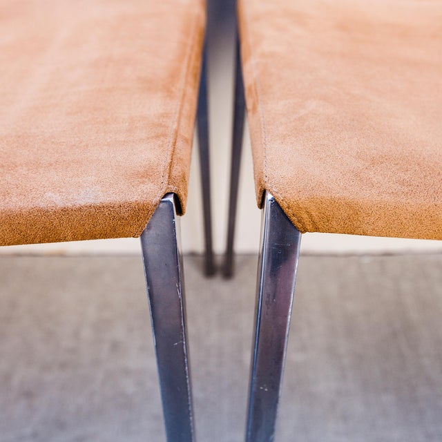 Vintage Italian Suede "Lia" Dining Chairs by Zanotta For Sale - Image 14 of 18