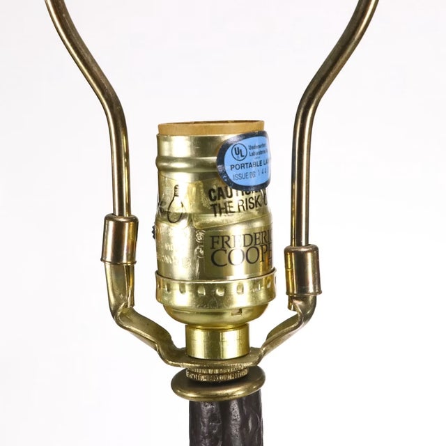 Bring nature's beauty indoors with this striking vintage Frederick Cooper floor lamp. Crafted from heavy solid brass, the...