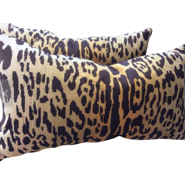 Scalamandre "Leopardo" Down Pillows - a Pair For Sale