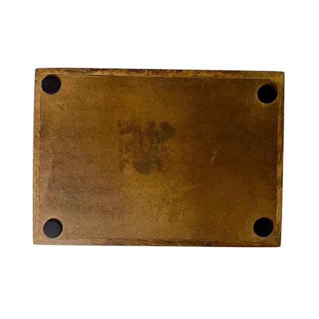 Vintage Maitland Smith Mother of Pearl and Bleached Wood Decorative Box For Sale - Image 13 of 13