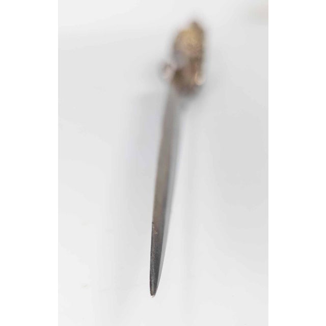 1970's Modernist Brutalist Sterling Silver Letter Opener by Stuart Devlin London For Sale - Image 9 of 12