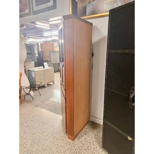 Mid-Century Modern Danish Mid Century Modern Teak Corner Bookcase / China Cabinet by Skovby, Made in Denmark Circa 1970s For Sale - Image 3 of 10