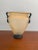 Mid 20th Century Regency Frosted Art Glass Vase For Sale - Image 10 of 11