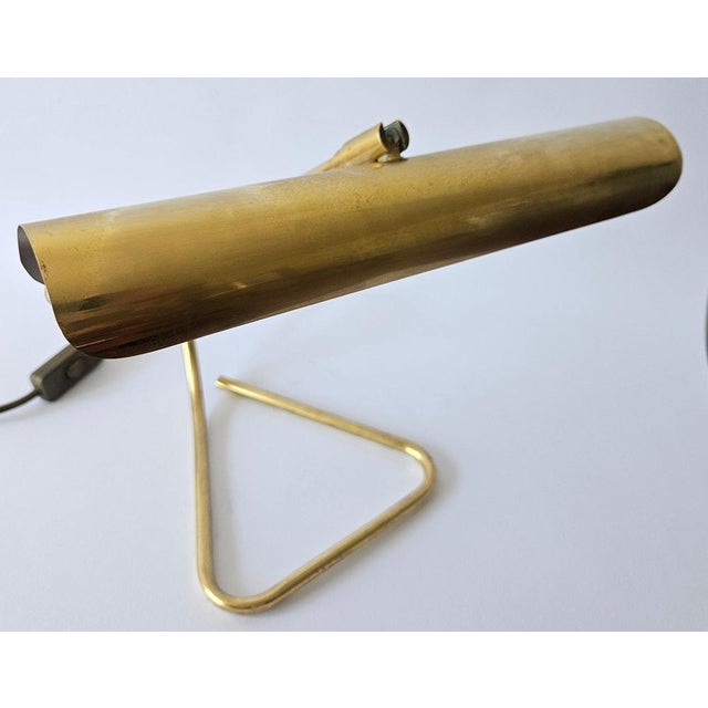 Mid-Century Brass Table Lamp from OMI, Germany, 1970s For Sale - Image 10 of 17