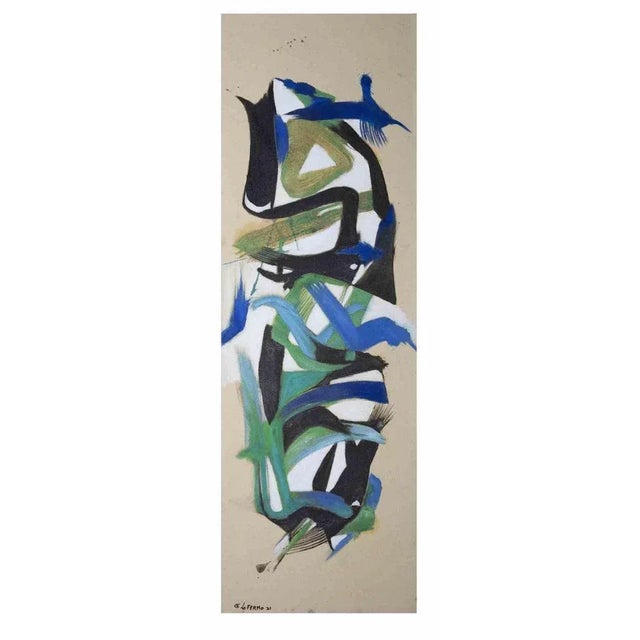 Giorgio Lo Fermo, Abstract Composition, Original Oil on Canvas, 2020s For Sale - Image 3 of 3