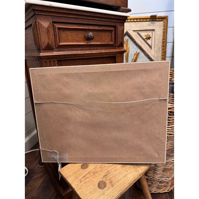 Blue French Signed Oil on Canvas For Sale - Image 8 of 8