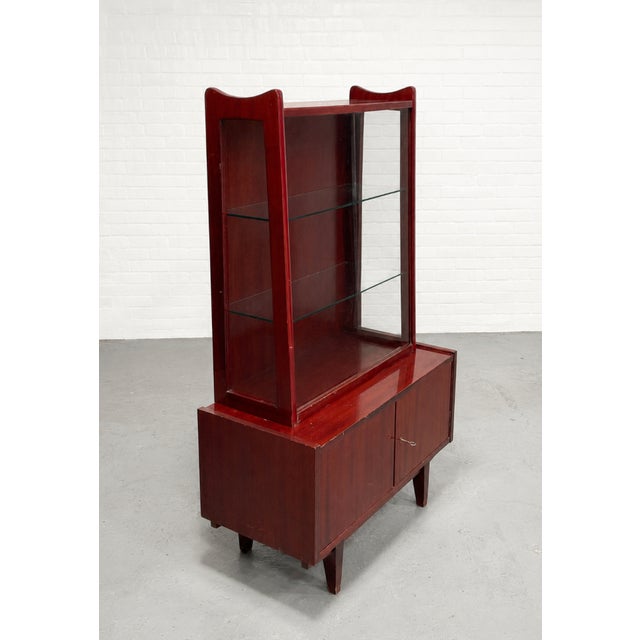 Mid-Century Modern Mid Century Modern China Cabinet / Bookcase by Rajmund Halas for Jarocinska, Made in Poland, C. 1960’s For Sale - Image 3 of 15