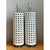 Metal Vintage Lattice Ceramic and Chrome Lamps - Pair For Sale - Image 7 of 12