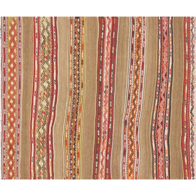 1950s Turkish Kilim Rug For Sale